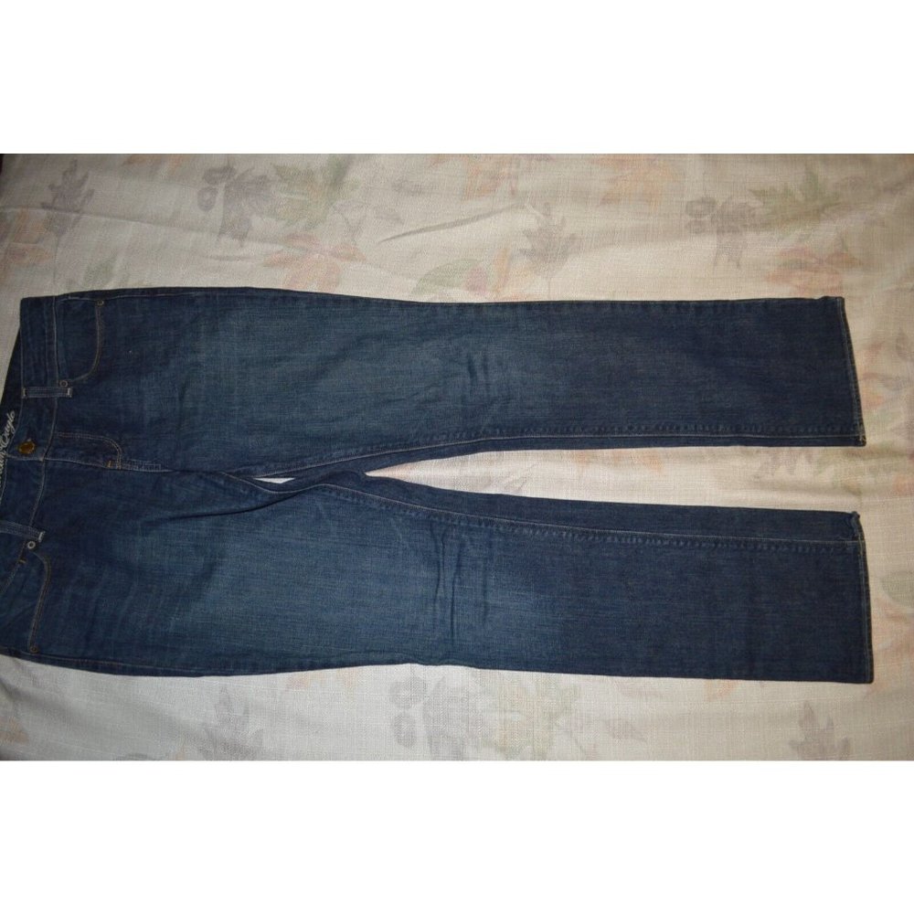 American Eagle Womens 77 Straight Jeans 8 Reg Medium Blue Denim (O)